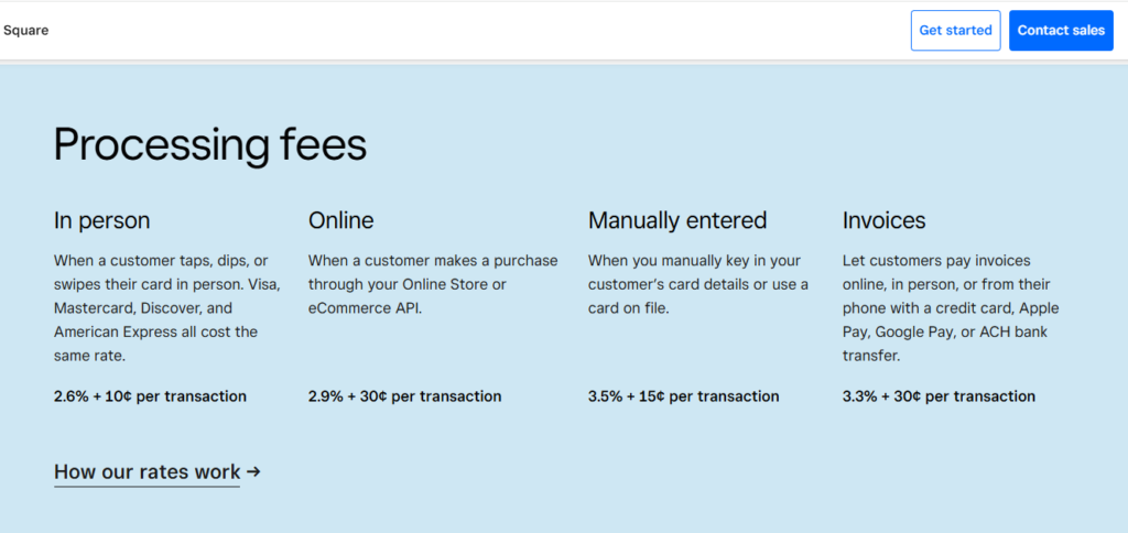 square pricing: Best payment Gateway for Businesses