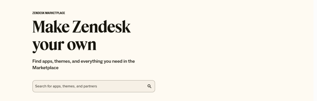 Zendesk integration's page