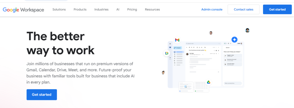 Google Workspace Homepage
