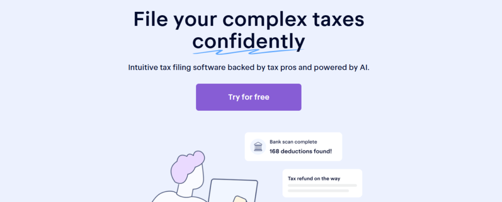 Keeper Tax landing page