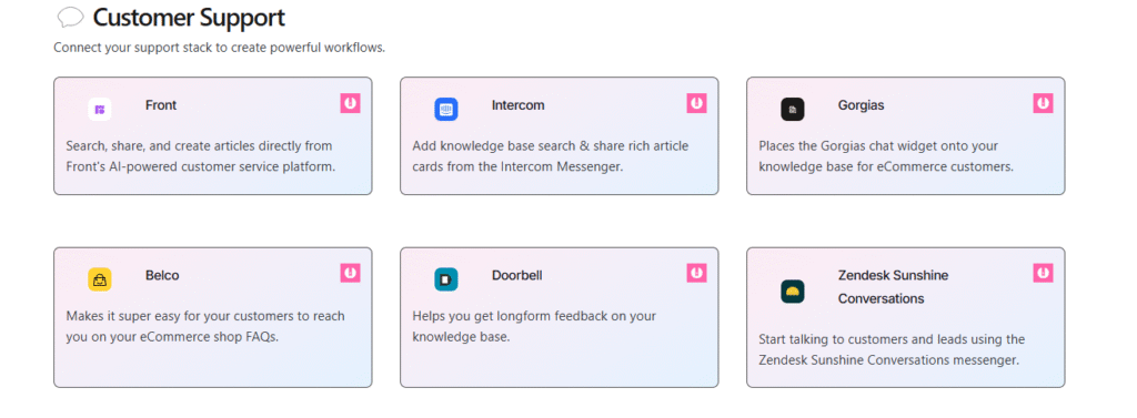 Helpdoc integrations